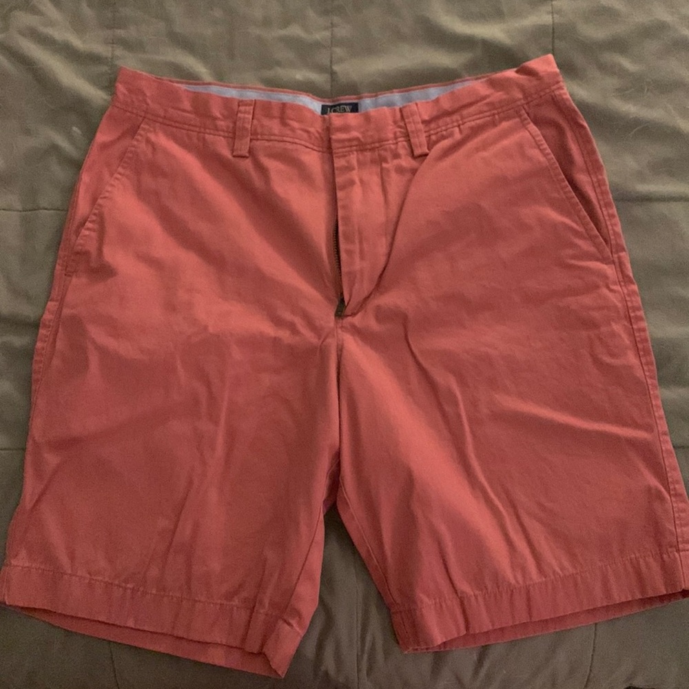Red washed J crew shorts 32w